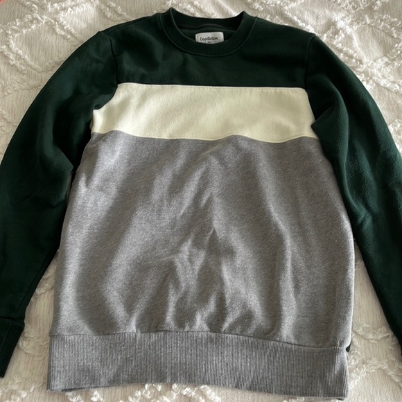 Goodfellow Men's Colorblock Pull Over Sweatshirt